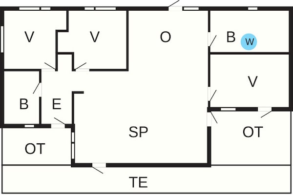 Foto van 6 persoons vakantie huis in Hjørring-By Traum - Vakantiehuis in Hjørring - FloorPlan