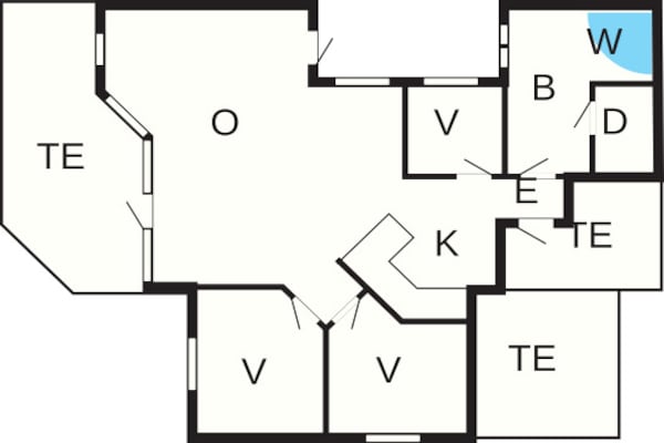Foto van Modern verblijf met bubbelbad - Vakantiehuis in Hemmet - FloorPlan