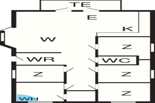 Foto van 6 persoons vakantie huis op een vakantie park in Gråsten - FloorPlan