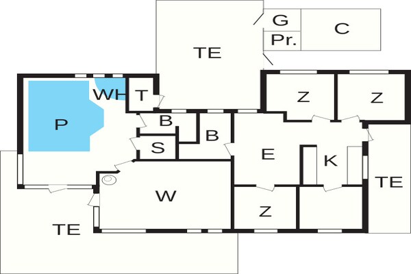 Foto van Langeland strandhuis met sauna - Vakantiehuis in Humble - FloorPlan