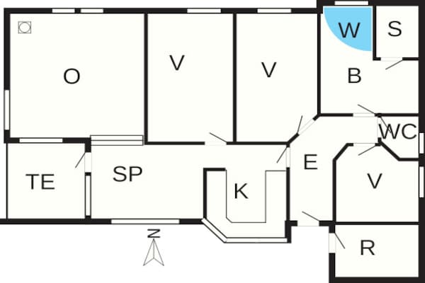 Foto van Afgelegen toevluchtsoord bij Lyngbo Heide - Vakantiehuis in Henne - FloorPlan