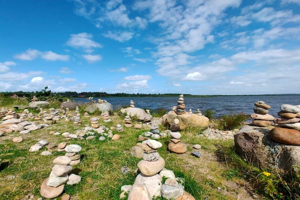 Foto van Afgelegen toevluchtsoord bij Lyngbo Heide - Vakantiehuis in Henne - WaterView