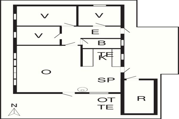 Foto van 7 persoons vakantie huis in Knebel-By Traum - Vakantiehuis in Knebel - FloorPlan