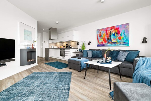 Foto van Modern vakantieappartement direct aan zee - Vakantiehuis in Wendtorf - Indoor