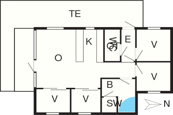 Foto van Vakantieverblijf aan zee in Lolland - Vakantiehuis in Dannemare - FloorPlan