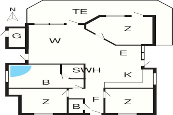 Foto van 7 persoons vakantie huis in Ulfborg-By Traum - Vakantiehuis in Ulfborg - FloorPlan