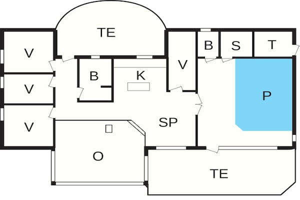 Foto van 12 persoons vakantie huis in Hjørring - Vakantiehuis in Hjørring - FloorPlan