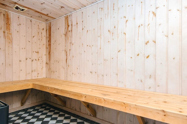 Foto van Luxe spa-toevluchtsoord aan de fjord - Vakantiehuis in Hemmet - Sauna