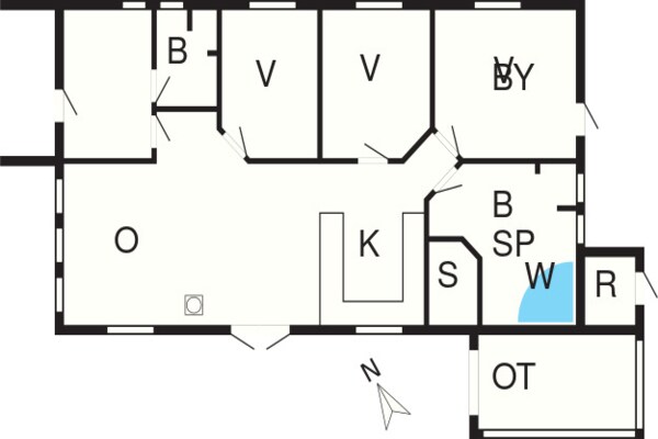 Foto van 6 persoons vakantie huis in Hemmet - Vakantiehuis in Hemmet - FloorPlan