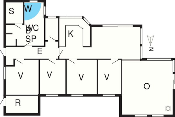 Foto van 7 persoons vakantie huis in Henne-By Traum - Vakantiehuis in Henne - FloorPlan