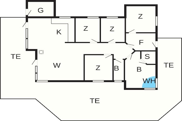 Foto van Luxe ecologische cottage in Klitmoller - Vakantiehuis in Thisted - FloorPlan