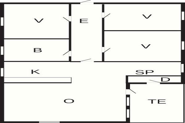 Foto van 6 persoons vakantie huis in Hals-By Traum - Vakantiehuis in Hals - FloorPlan