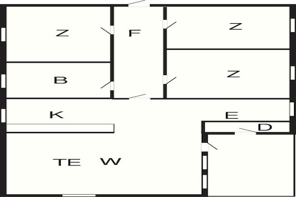 Foto van 6 persoons vakantie huis in Hals-By Traum - Vakantiehuis in Hals - FloorPlan