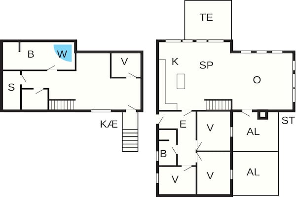 Foto van 10 persoons vakantie huis in Roslev - Vakantiehuis in Roslev - FloorPlan