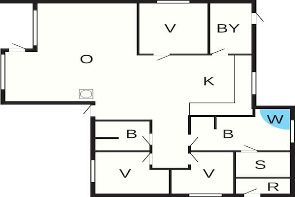 Foto van Luxe retraite vlakbij het strand - Vakantiehuis in Fanø - FloorPlan