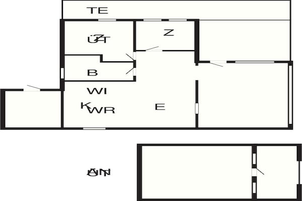 Foto van 6 persoons vakantie huis in Bogø By - Vakantiehuis in Bogø By - FloorPlan