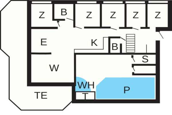Foto van 12 persoons vakantie huis in Nexø - Vakantiehuis in Nexø - FloorPlan