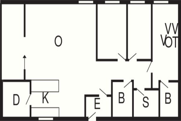 Foto van Rustig toevluchtsoord vlakbij het strand - Vakantiehuis in Nexø - FloorPlan