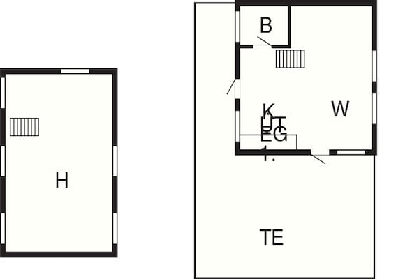 Foto van 6 persoons vakantie huis in Aakirkeby-By Traum - Vakantiehuis in Aakirkeby - FloorPlan