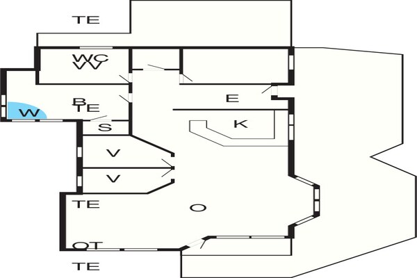 Foto van Luxe toevluchtsoord vlakbij het strand - Vakantiehuis in Blokhus - FloorPlan
