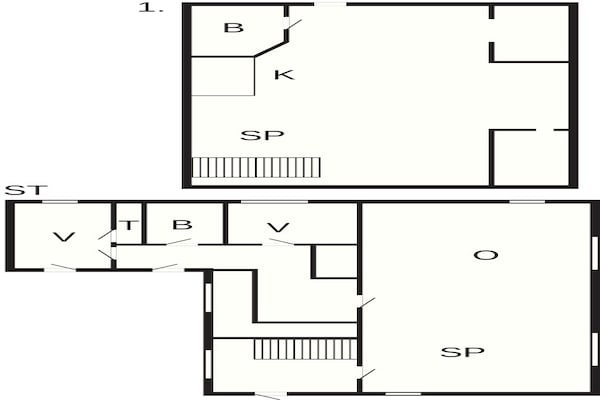 Foto van 6 persoons vakantie huis in Ålbæk - Vakantiehuis in Ålbæk - FloorPlan