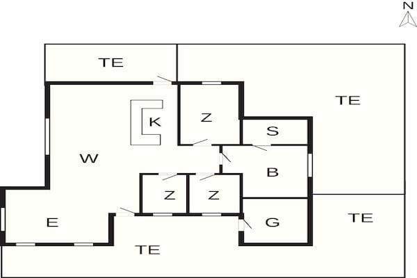 Foto van 6 persoons vakantie huis in Ringkøbing-By Traum - Vakantiehuis in Ringkøbing - FloorPlan