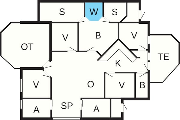 Foto van 12 persoons vakantie huis in GROEMITZ - Vakantiehuis in GROEMITZ - FloorPlan