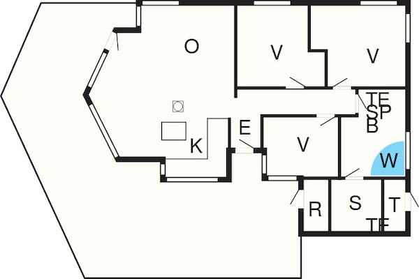 Foto van 6 persoons vakantie huis in GROEMITZ - Vakantiehuis in GROEMITZ - FloorPlan