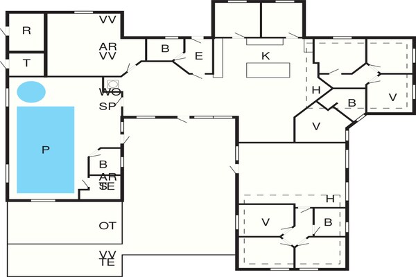 Foto van Luxe vakantieverblijf nabij Lyngby - Vakantiehuis in Løkken - FloorPlan