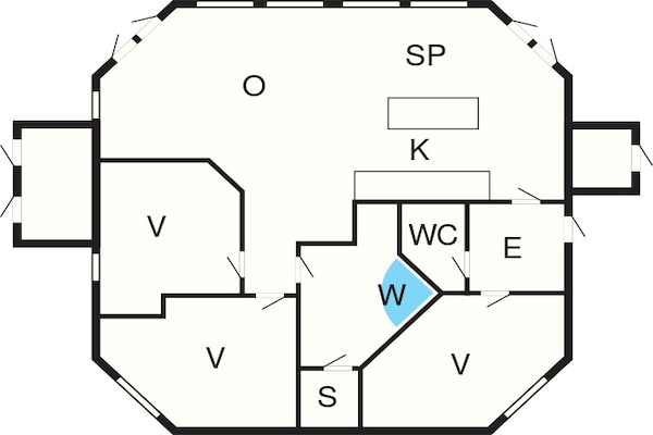 Foto van Retraite voor 6 personen in Bogense - Vakantiehuis in Bogense - FloorPlan
