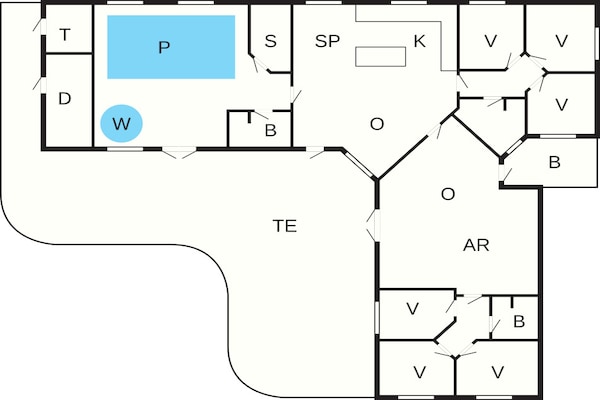Foto van Luxe villa met privézwembad in Bagenkop - Vakantiehuis in Bagenkop - FloorPlan