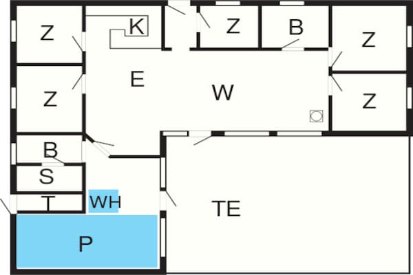 Foto van Luxe vakantieverblijf met zwembad - Vakantiehuis in Blåvand - FloorPlan