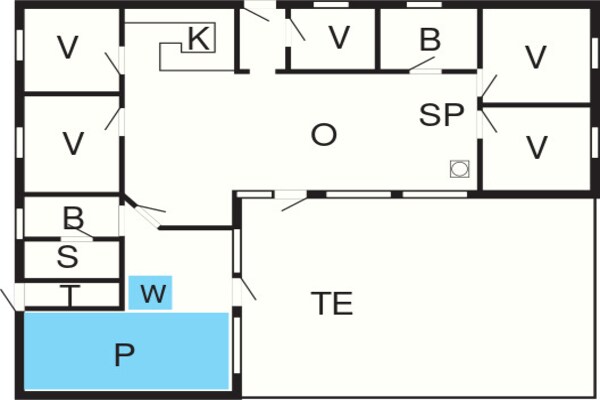 Foto van Luxe vakantieverblijf met zwembad - Vakantiehuis in Blåvand - FloorPlan