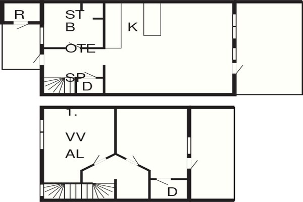 Foto van 6 persoons vakantie huis op een vakantie park in Løkken - FloorPlan