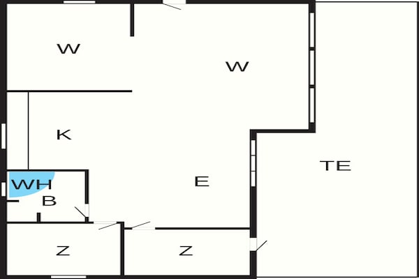 Foto van 6 persoons vakantie huis in Bjert-By Traum - Vakantiehuis in Bjert - FloorPlan