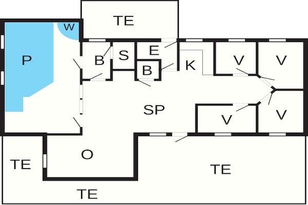 Foto van Oase aan zee in Blavand - Vakantiehuis in Blåvand - FloorPlan