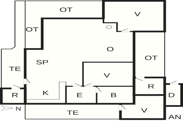 Foto van 6 persoons vakantie huis in Hadsund-By Traum - Vakantiehuis in Hadsund - FloorPlan