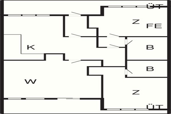 Foto van 6 persoons vakantie huis op een vakantie park in Sæby - FloorPlan