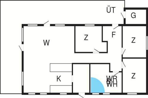 Foto van 6 persoons vakantie huis in Hovborg-By Traum - Vakantiehuis in Hovborg - FloorPlan