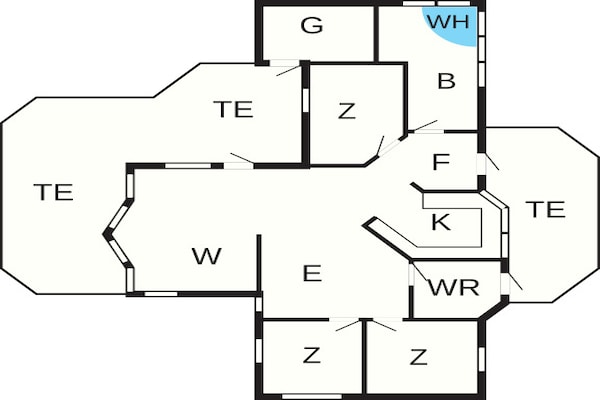 Foto van 6 persoons vakantie huis in Oksbøl-By Traum - Vakantiehuis in Oksbøl - FloorPlan