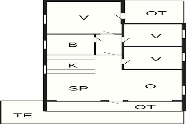 Foto van 6 persoons vakantie huis in Fjerritslev-By Traum - Vakantiehuis in Fjerritslev - FloorPlan