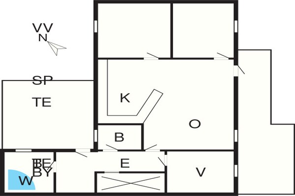Foto van 6 persoons vakantie huis in Lemvig-By Traum - Vakantiehuis in Lemvig - FloorPlan