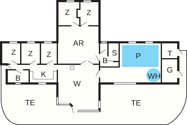 Foto van Luxe villa met zwembad aan zee - Vakantiehuis in Sydals - FloorPlan