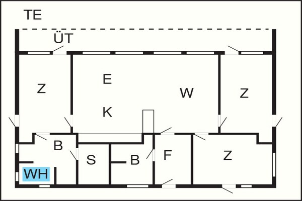 Foto van 8 persoons vakantie huis in Brovst-By Traum - Vakantiehuis in Brovst - FloorPlan