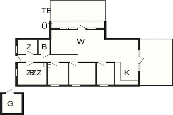 Foto van 8 persoons vakantie huis in Blåvand - Vakantiehuis in Blåvand - FloorPlan
