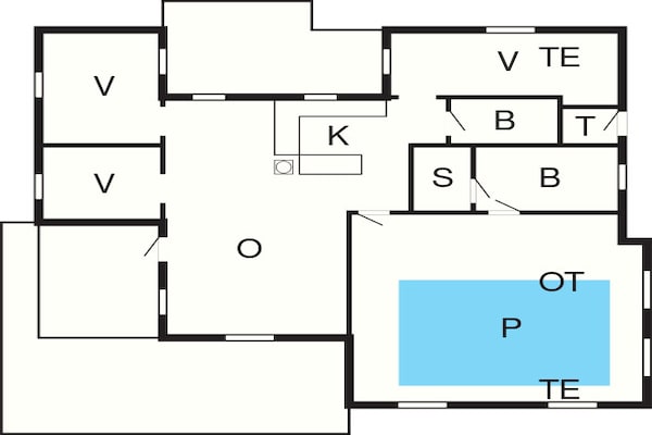 Foto van 8 persoons vakantie huis in Bindslev-By Traum - Vakantiehuis in Bindslev - FloorPlan