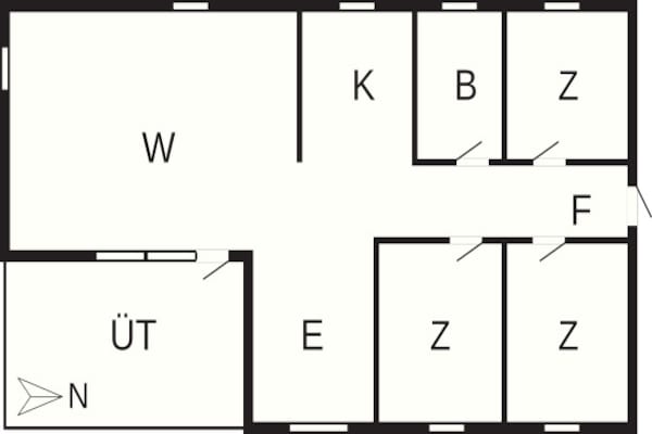 Foto van 6 persoons vakantie huis in Hals-By Traum - Vakantiehuis in Hals - FloorPlan