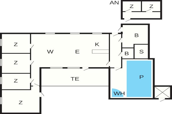 Foto van 14 persoons vakantie huis in Ørsted-By Traum - Vakantiehuis in Ørsted - FloorPlan