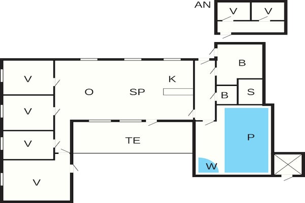 Foto van 14 persoons vakantie huis in Ørsted-By Traum - Vakantiehuis in Ørsted - FloorPlan