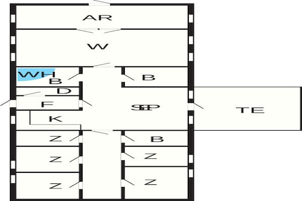 Foto van 16 persoons vakantie huis in Brovst-By Traum - Vakantiehuis in Brovst - FloorPlan